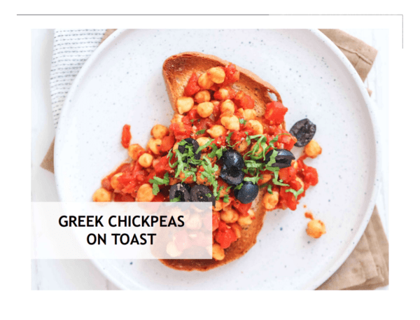 Greek chickpeas on toast