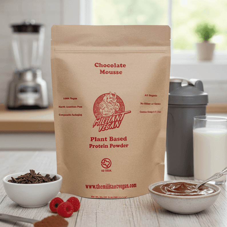 Militant Vegan Protien Powder -Chocolate Mousse-4
