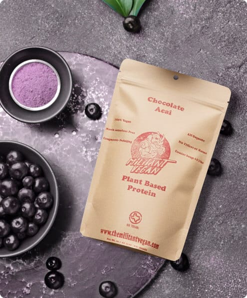 The Militant Vegan Protein Powder - Chocolate Acai